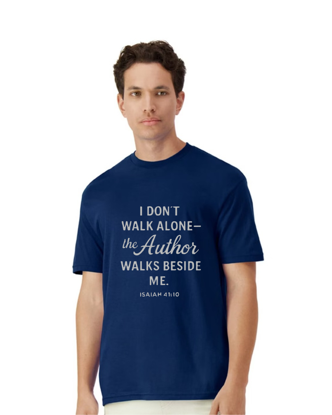 I don't walk alone- the Author walks beside me